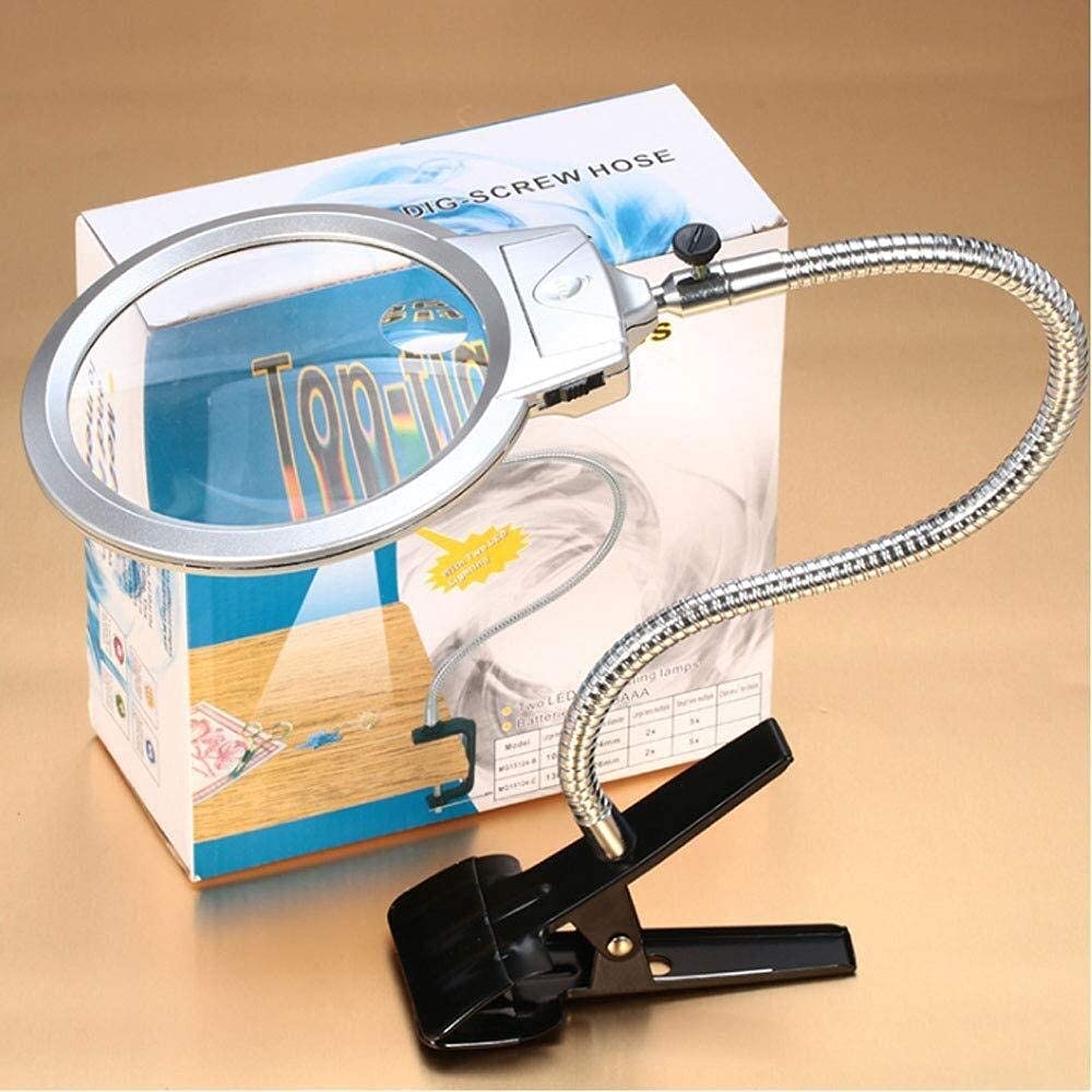Lupas de Hobby Educativas con Luz, Lupa de Mano Lupa Iluminada Lupa Iluminada, Lectura de Personas Mayores, Soldadura, Inspección, Joyería