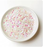 Vista 8 de 4.23 oz Loose Sequins,6 mm Cup Iridescent Spangles for DIY,Glitter Flower Embroidery Sequins for Jewelry Making Handmade Decorations(White 1)