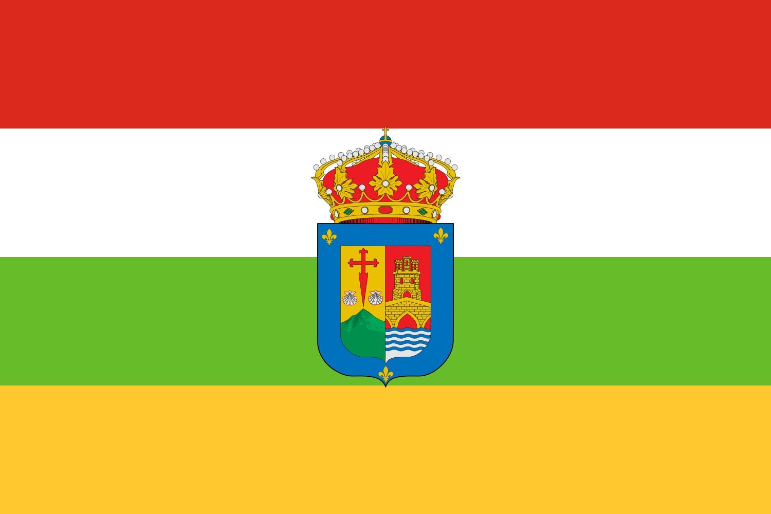 Drapeau La Rioja haut de gamme grand format paysage