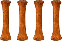 Kit 4 Osso Natural Defumado Canelinha para Cães Adultos 100% Bovino Desidratado Mastigação Higiene Bucal Bem-Estar Pet Dog Chew