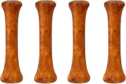 Kit 4 Osso Natural Defumado Canelinha para Cães Adultos 100% Bovino Desidratado Mastigação Higiene Bucal Bem-Estar Pet Dog Chew