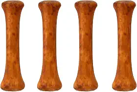 Kit 4 Osso Natural Defumado Canelinha para Cães Adultos 100% Bovino Desidratado Mastigação Higiene Bucal Bem-Estar Pet Dog Chew