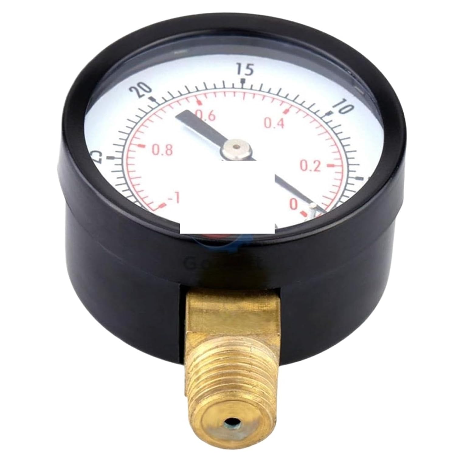 1pc Portable Dual Scale Dial Gauge 1/4" NPT -30HG/0PS Vacuum Pressure Meter Gauge Manometer 2" Dial Display Digital Pressure Gauge