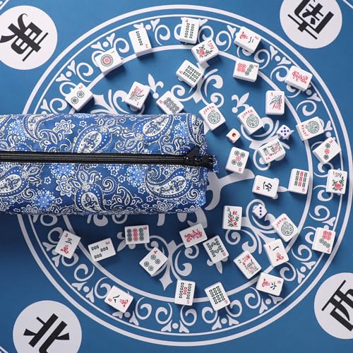 Bolsa para Fichas Mahjong Estándar 1.2" Azul miniatura 6