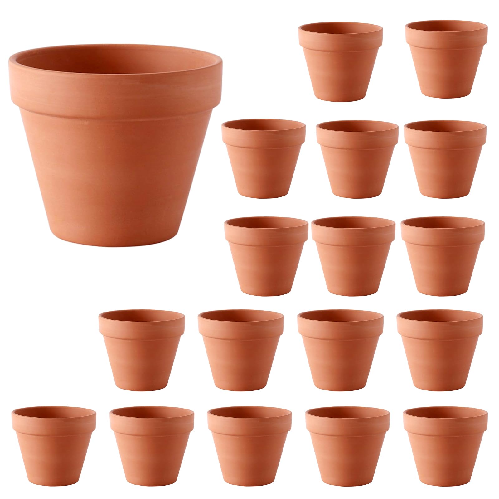 18 Pots en Céramique, Pots pour Semis, Mini-Pots Réutilisables avec Trous De Drainage. Convient Aux Plantes Succulentes Et Aux Cactus (18)