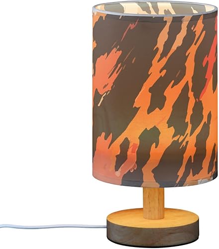 Miniatura 2 de FRODOTGV Abstract Tigers Fur Texture Table Lamps with USB Decorative Night Light with USB Office Dining Room Dresser Night Lights Desk Lights