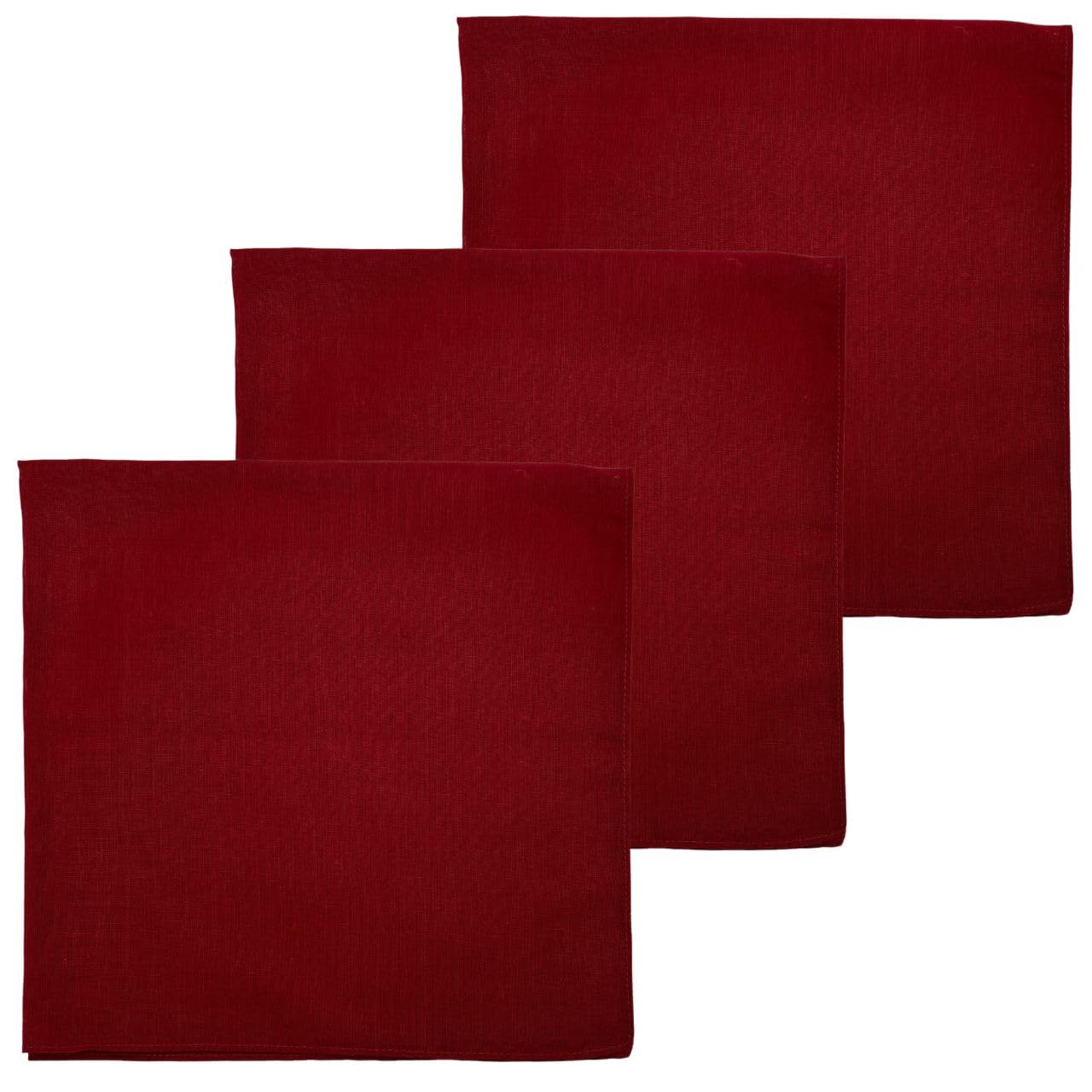 MDSTYLE 100% Cotton Solid Color Bandana for Men &amp; Women 22" x 22" Handkerchief Headband Scarf