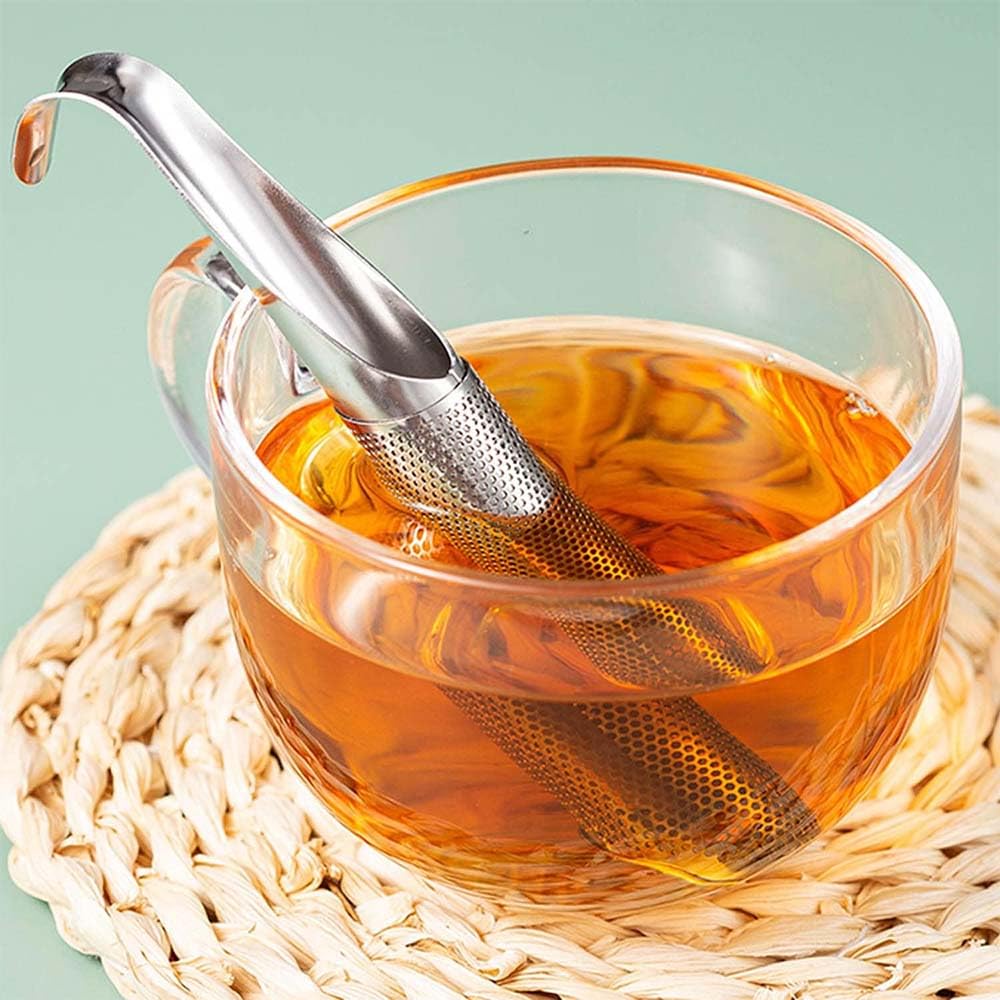 3-in-1 Tee-Ei Set Aus Edelstahl – Mit Infuser-Stick, Reinigungsbürste & Haken Für Losen Tee