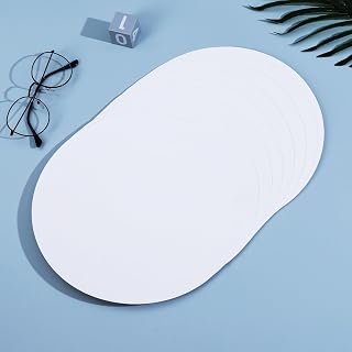 KYMY 50 pcs White Round Cardstock Paper, 200gsm Thick Pastel Colored Construction Paper, Circular Pre-Cut Heavy Card Stock Carft Paper for Origami, Scrapbook Craft, DIY Art, School Supplies
