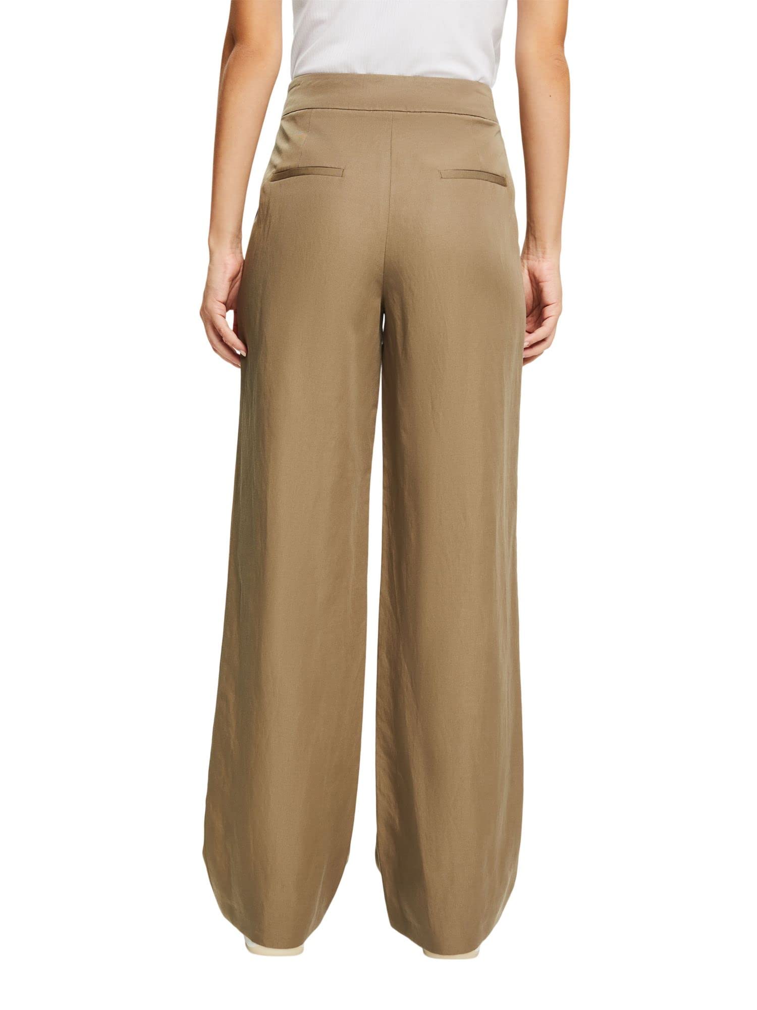 ESPRIT 032EO1B302 Pantalons, 350/kaki Vert, 32W x 32L Femme
