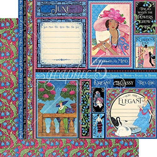 Cardstock 12"X12" June scrapbooking matériel papier cartonné double face