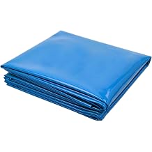 6Mil 4x5m 5x6m 6x10m 10x15m Pond Liner Underlayment Shield Blue HDPE Fish Pond Membrane Tarp, Ponds Waterfall Fish Garden Fountain Pool Membrane | 6.5x9.8ft