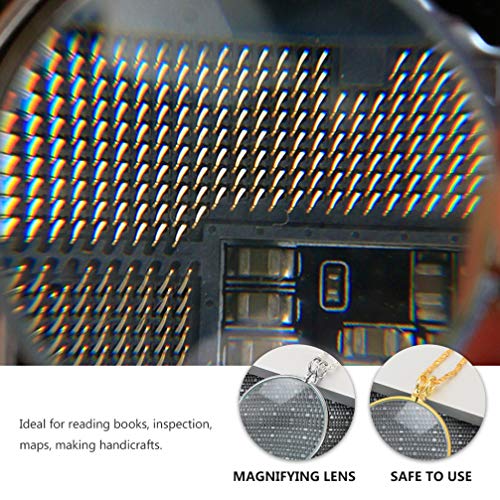 STOBOK Colar de Lupa Com 2 PeÃ§as de Lupa Com Pingente de Colar de Lupa para Festa