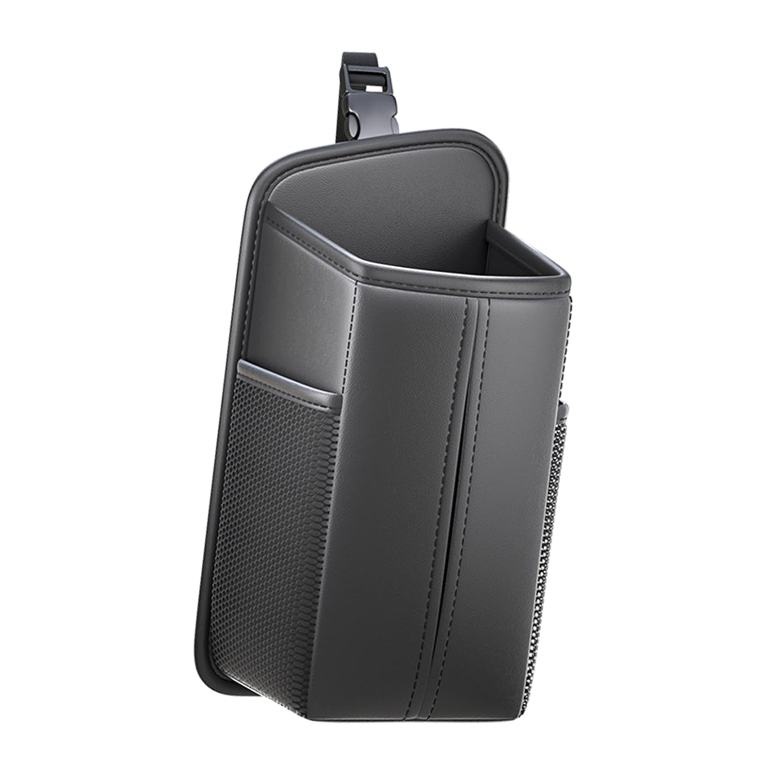 Multifunctional Side Tissue Box and Storage Organizers Leather with Easy Access for Automotive Use Back Organizers with Tissue Holder