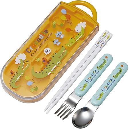 Amazon スケーター 子供用 Ag 抗菌 トリオセット 箸 スプーン フォーク クロコダイル 日本製 Tacc2ag A 弁当用箸 カトラリー オンライン通販