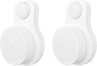 Outlet Wall Mount for Google WiFi Router 2020 Model for Enlarging Coverage, Space Saving and Winding Messy Cord (2 Pack)