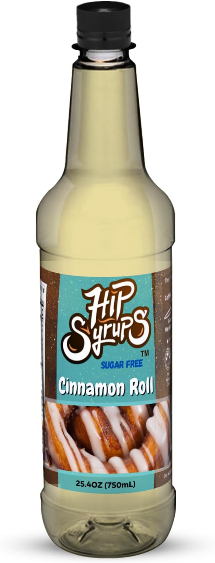Hip Syrups - Cinnamon Roll Sugar Free Simple Syrup Designed for Coffee, Hot Cocoa, Sugar Free