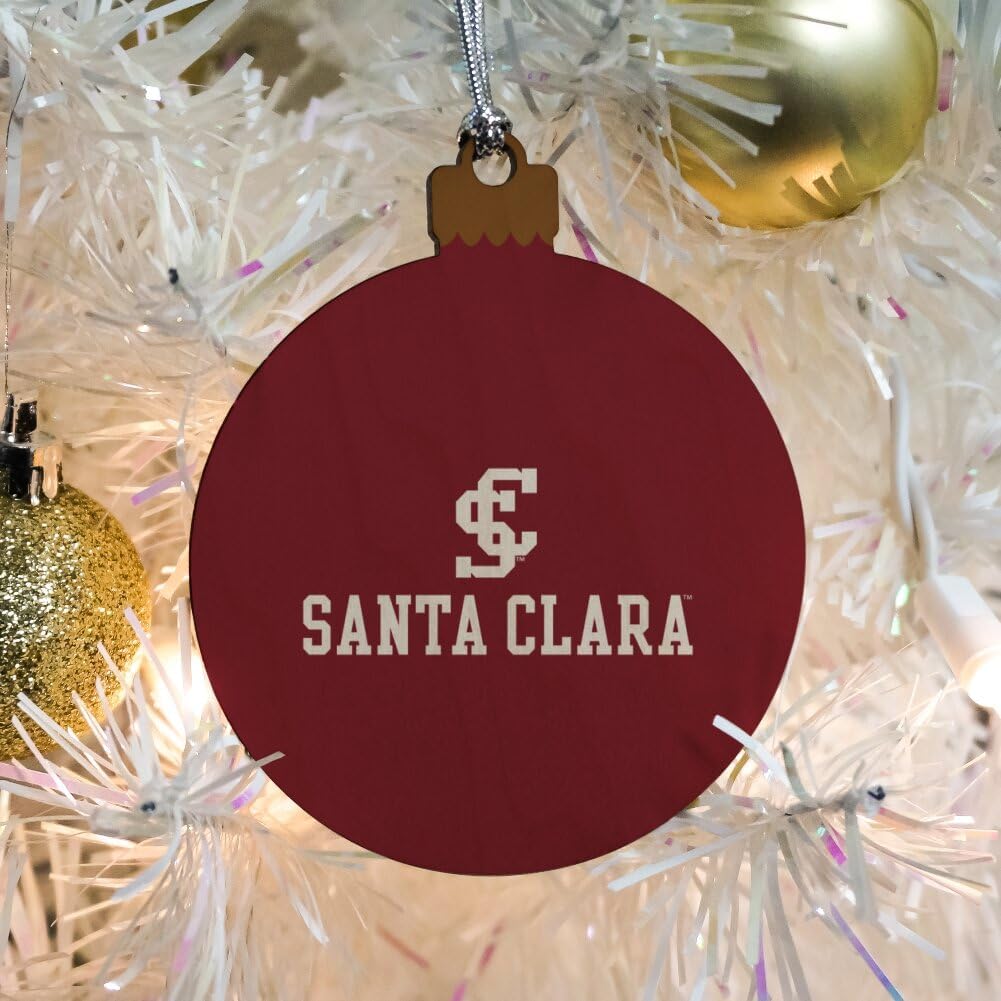 GRAPHICS & MORE Santa Clara University Primary Logo Wood Christmas Tree Holiday Ornament - Image 5