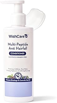 Multi Peptide Anti Hairfall Conditioner - for Women & Men -Hair Conditioner for Frizzy Hair- Rice Water, Rosemary, Capilia Longa, Hyaluronic Acid & Caffeine 200ml