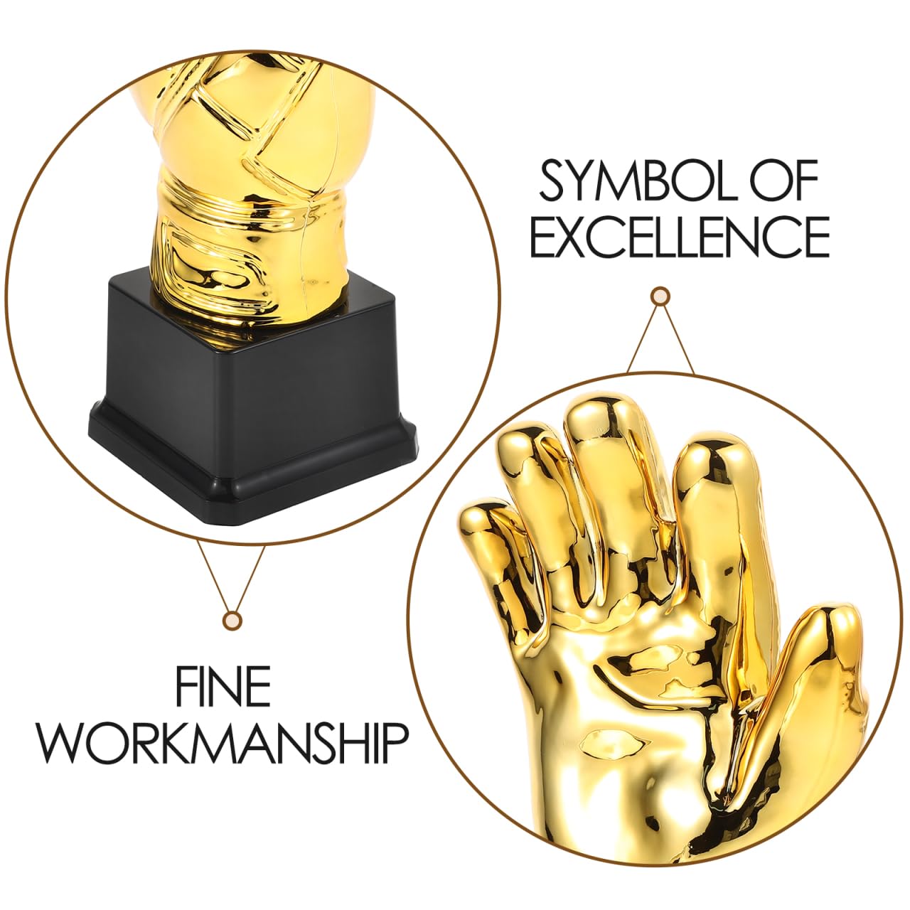 UPKOCH Trophée Gardien de But Or Unique Forme de de Football Trophée Sportif Décoratif pour Compétitions Scolaires et Amateurs Cadeau Football Personnalisé