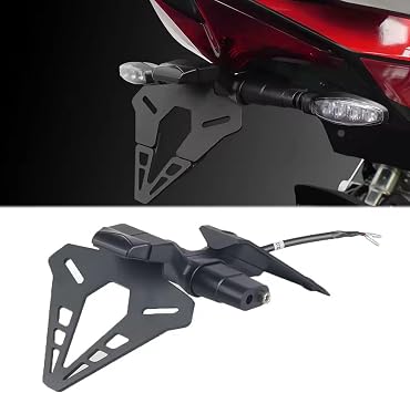 Motorcycle License Plate Holder for Aprilia RS457 2024- RS 457 Motorcycle Rear Short Tail Stock Tidy License Plate Holder Tailstock Bracket Kit