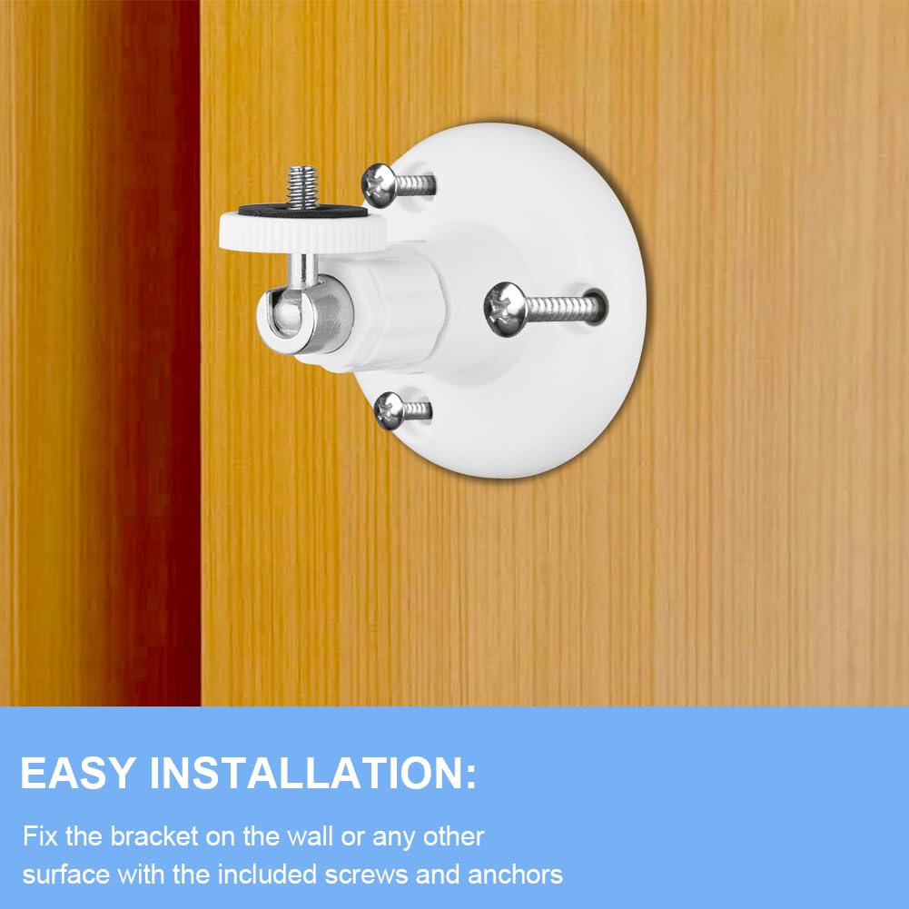 OFFCUP Carcasa para Cámara de Exterior, 2pcs Soporte de Pared para Cámara Al Aire Libre Ajustable, Blink Soporte de Pared, Compatible con el Blink Sync Module 2, para Interiores y Exteriores (Blanco)