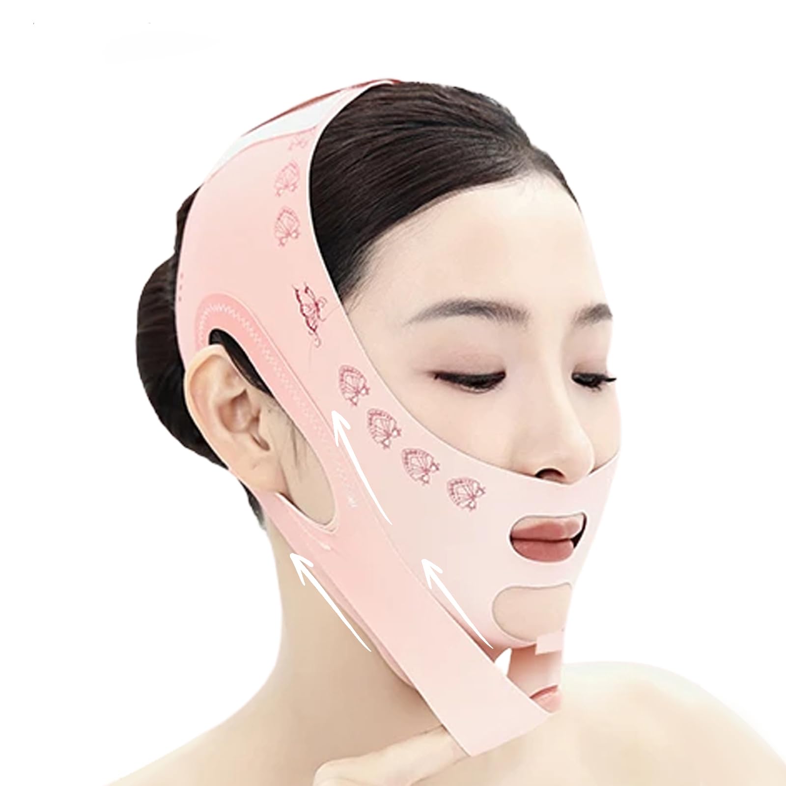 V Line Lifting Mask Chin Strap for Sleeping: Double Chin Reducer Face Lift Up Belt - Chin Jaw Exerciser Strap for Women Men