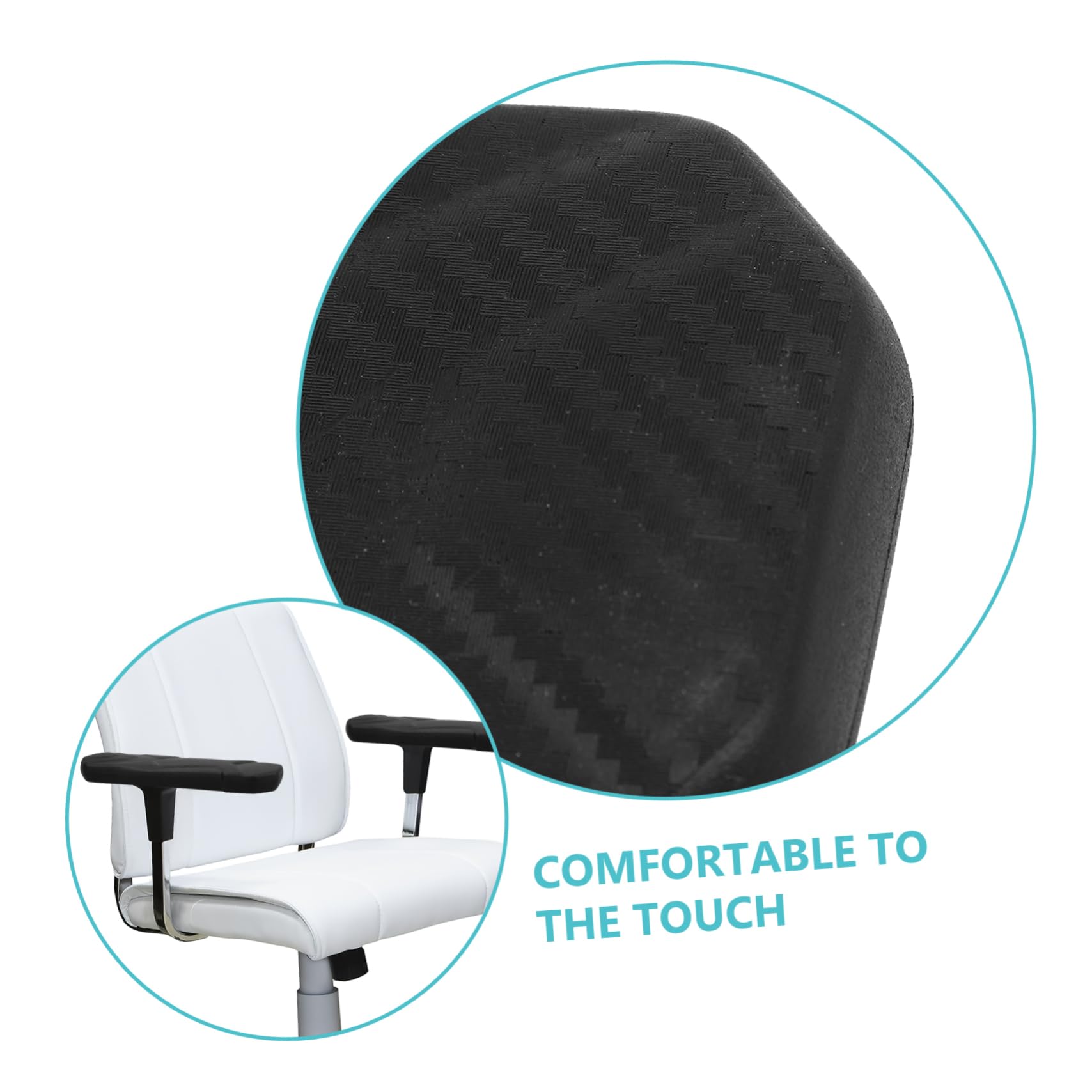 Gadpiparty 2 Piezas Almohadillas Repuesto Reposabrazos Silla Oficina Fundas Brazos Silla Oficina y Material