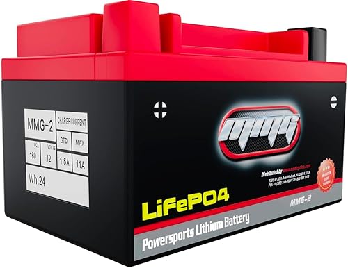 Miniatura 3 de MMG YTX7A-BS LiFePO4 - Batería sellada de litio para deportes de motor de 12 voltios 160 CCA para motocicletas, scooters y ATV (MMG2)
