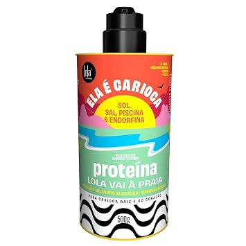 Lola From Rio - Ela E Carioca - Leave-in Protein For All Hair Types, Instantly Detangles, Restores Manageability, Nourishes, Protection from UV Rays, Hard Waters, and Post Exercise Sweat 17.64 Fl Oz