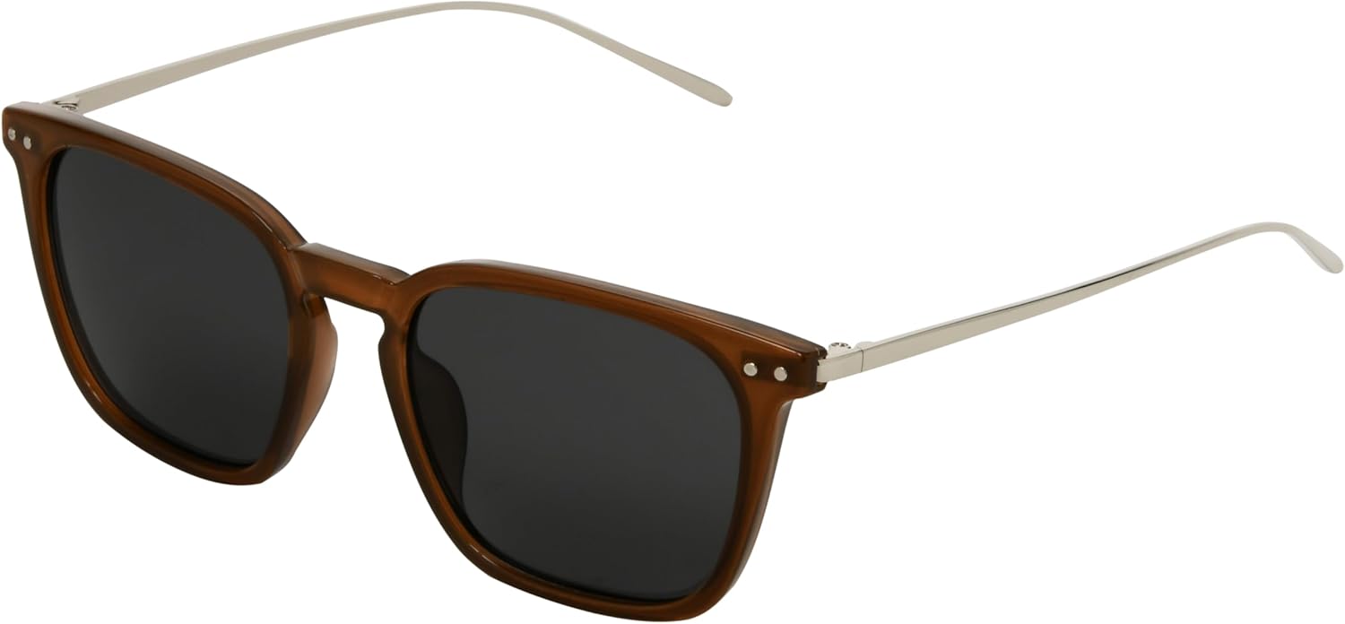 Dockers Men's Gideon Sunglasses Square, Brown, 50mm