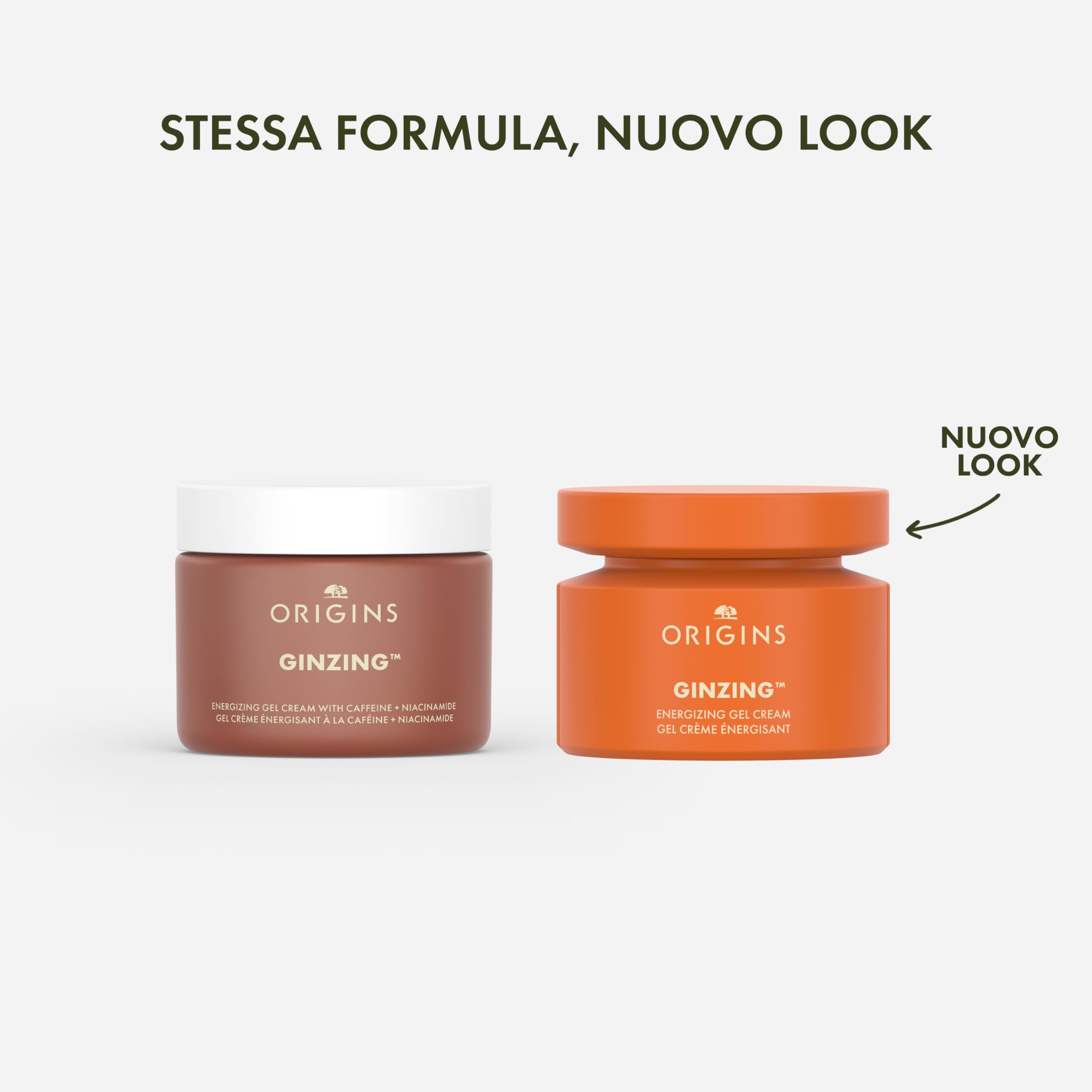Origins GinZing Gel Crema Energizzante | Idratante viso ad azione illuminante | Con Vitamina C, Niacinamide, Ginseng e Caffeina