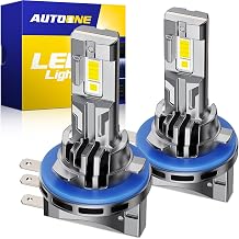 AUTOONE H15 Led Bulbs, 70000LM 6000K Cool White, 14 Times Brightness