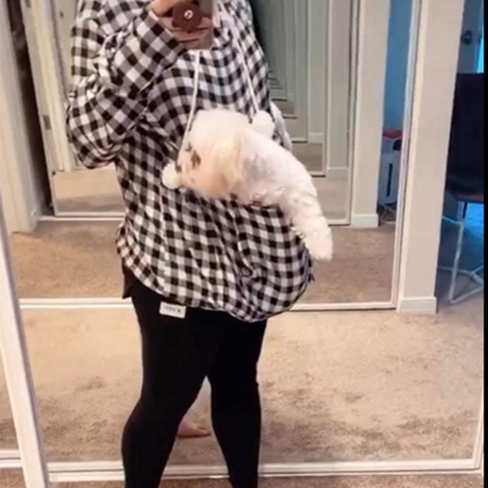 Sudadera Con Capucha Para Mujer Con Bolsito Para Mascotas - ¡lleva A Tu Perro O Gato Contigo! Ideal Para Otoño E Invierno