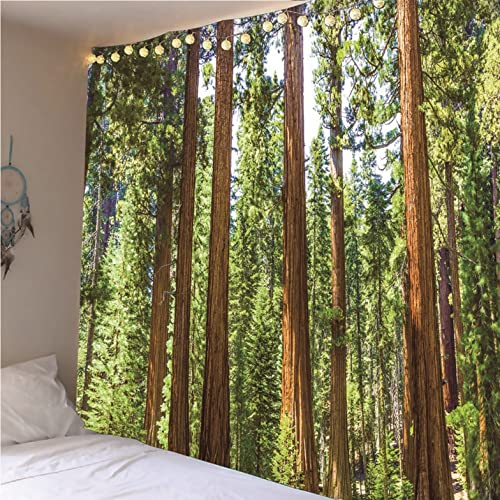 Vert brun tissu pour couvertures et tenture Isdreem grand format 200x200 cm