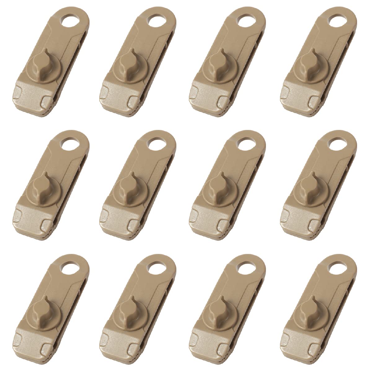 12-Pack Heavy Duty Tarp Clips - Lock Grip Thumb Screw Clamps For Camping, Canopy & Outdoor Use