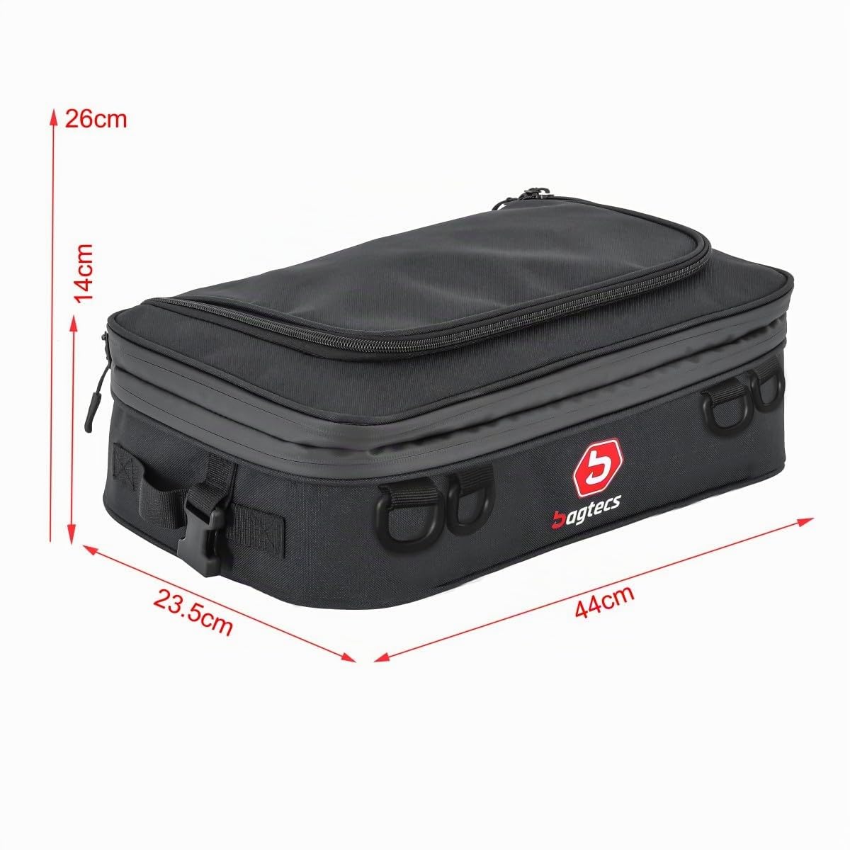 Sacoches de Couvercle 2X pour valises laterales Aluminium Moto Bagtecs BF2