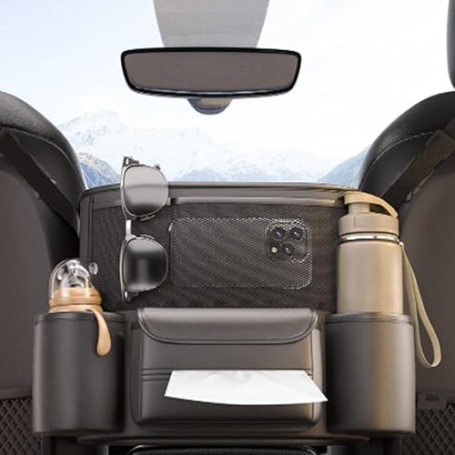 Miniatura 3 de Car Handbag Holder,Leather Toy Holder - Snack Organizer - for Automotive Car Vehicle SUV Seat Backseat Purse Handbag Cup Snack Phone