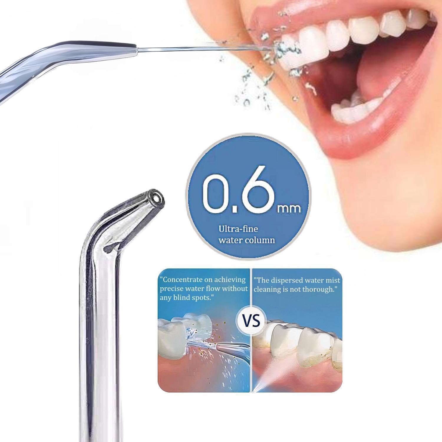 3Pack Replacement Heads for WaterPik Water Flosser, Replacement Tips Compatible with Water pik Oral Irrigators Accessories(Assorted Colors, Random Delivery) image 4