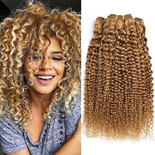 10A Brazilian Virgin Curly Wave Human Hair 3 Bundles Kinky Curly Wave Brazilian Jerry Curly Hair Weave Deep Curly Human Hair Extensions 18"20"20"