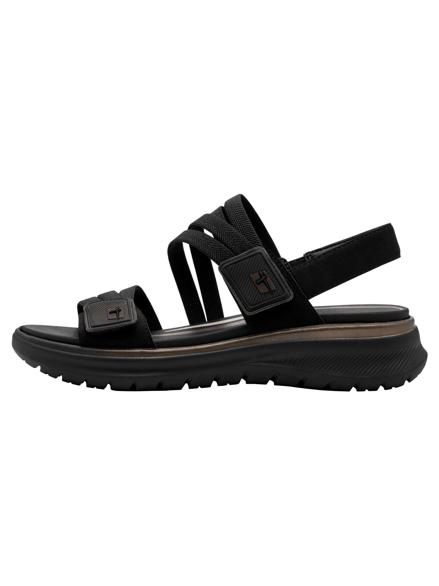 Tamaris Kobiety Tamaris Comfort Damen Sandal Flat MultiadjustableSandał płaski