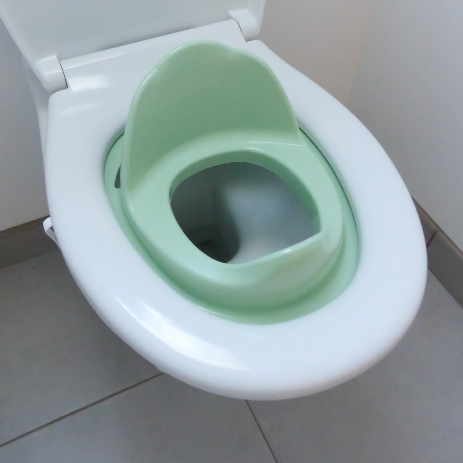 THERMOBABY – Reductor de inodoro LUXE – Higiene para bebés – Fabricado en Francia – Verde Celadón