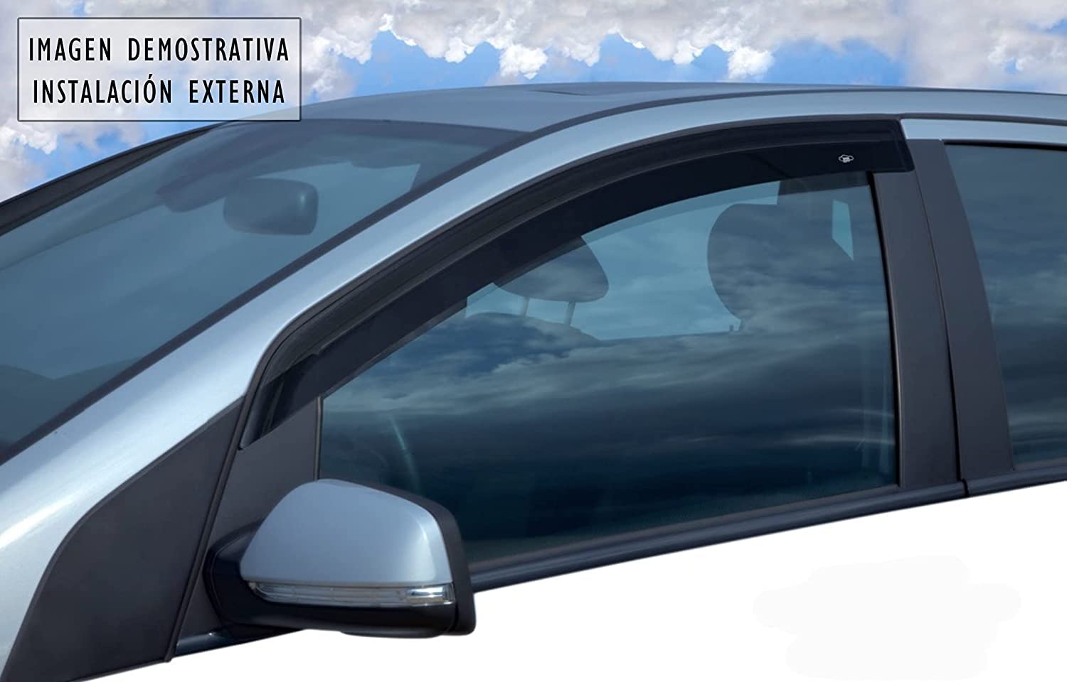 Deflectores Compatible con Renault TRAFIC | Desde 2014+ Derivabrisas Exteriores Delanteros