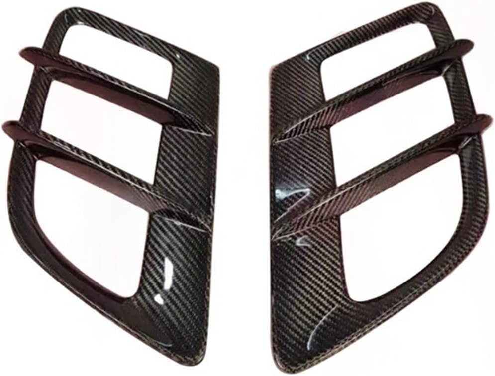 Carbon Fiber Hood Vent Scoop Air Flow Mesh Cover Compatible With Benz C190 GT/GTS/GTC/GTR 16-Up
