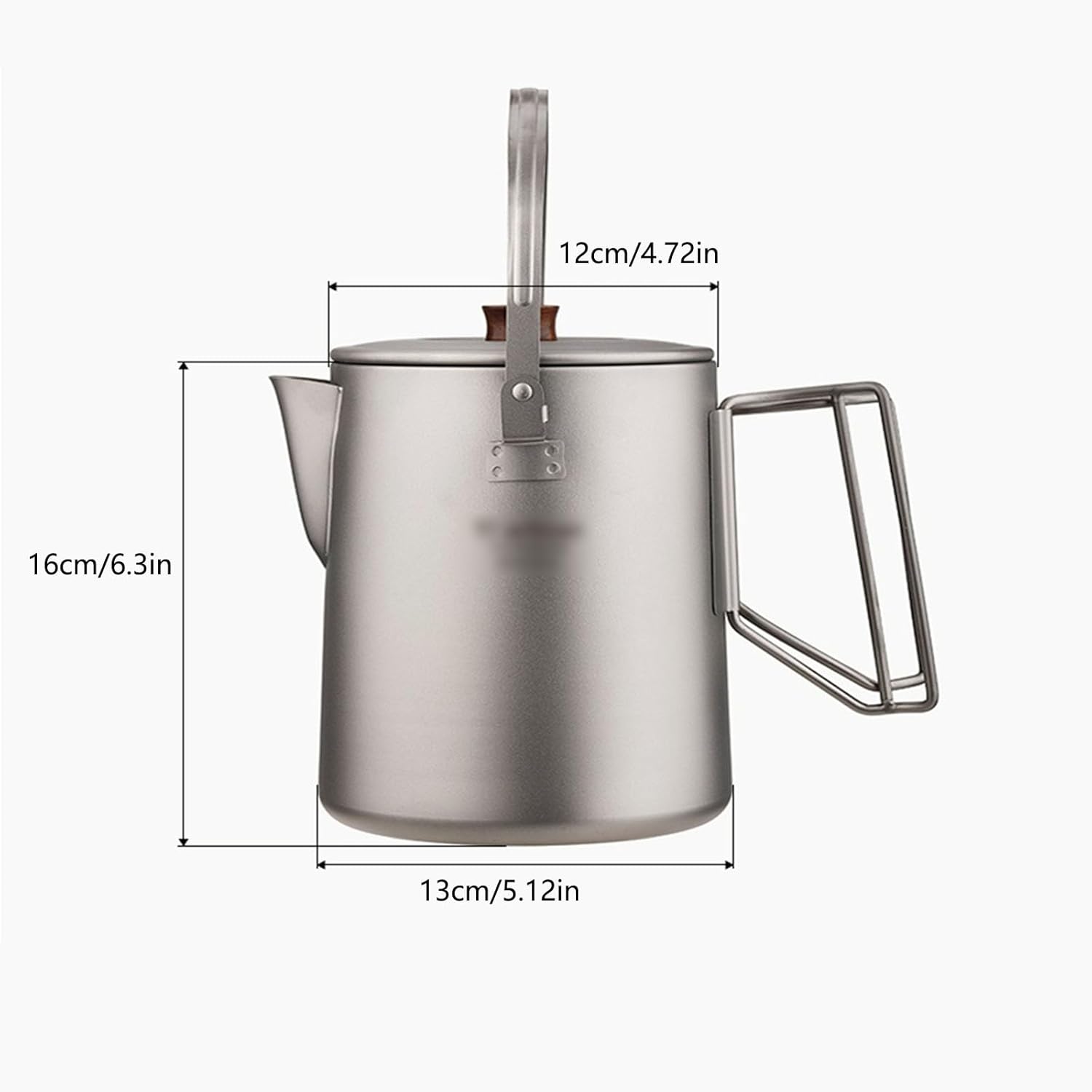 Camping Kettle 1.5L Titanium Camping Kettle Camp Tea Coffee Pot Large Outdoor Hiking Kettle Pot Portable Outdoor Kettle Camping Kettle Camp Tea offee Pot