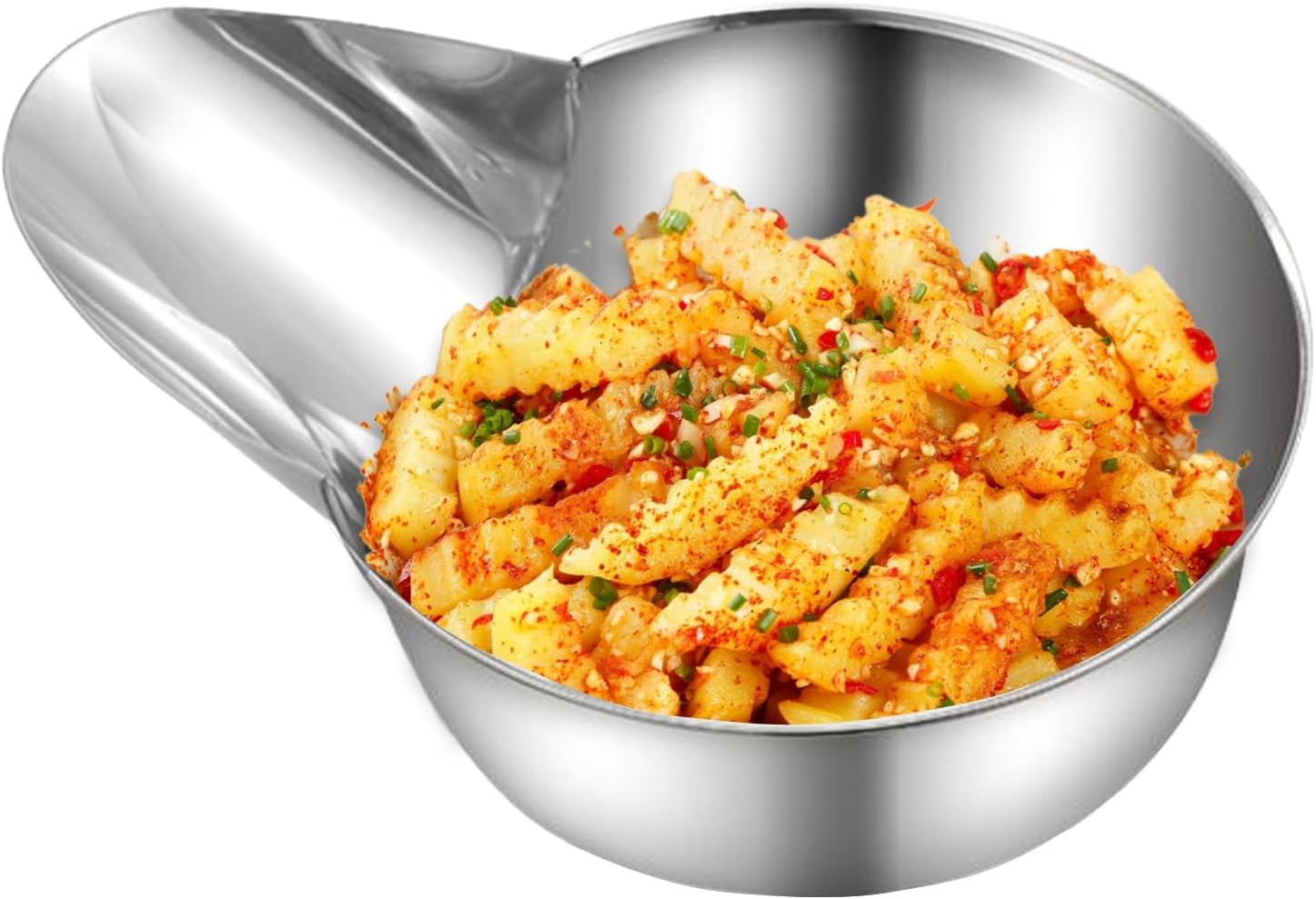 Food Serving Spoon | Stainless Steel Popcorn Scoop Meal Prep Tool with Duck Spout for Sugar Sauce Rice Popcorn Puree - Rice Corn