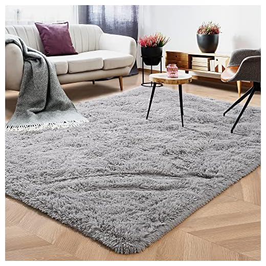 Foxmas Tapetes cinza para quarto, tapete de área de 10 x 1,8 m, tapete de pelúcia felpudo, tapete macio de cabeceira felpudo para dormitório, tapete cinza para sala de estar, tapete para berçário para quarto