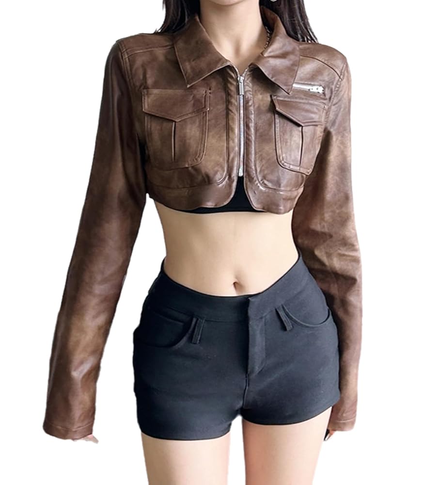 アイレネ　FUR HOODED LEATHER JACKET 滝沢カレン　着用 women-s-leather-jacket-biker-