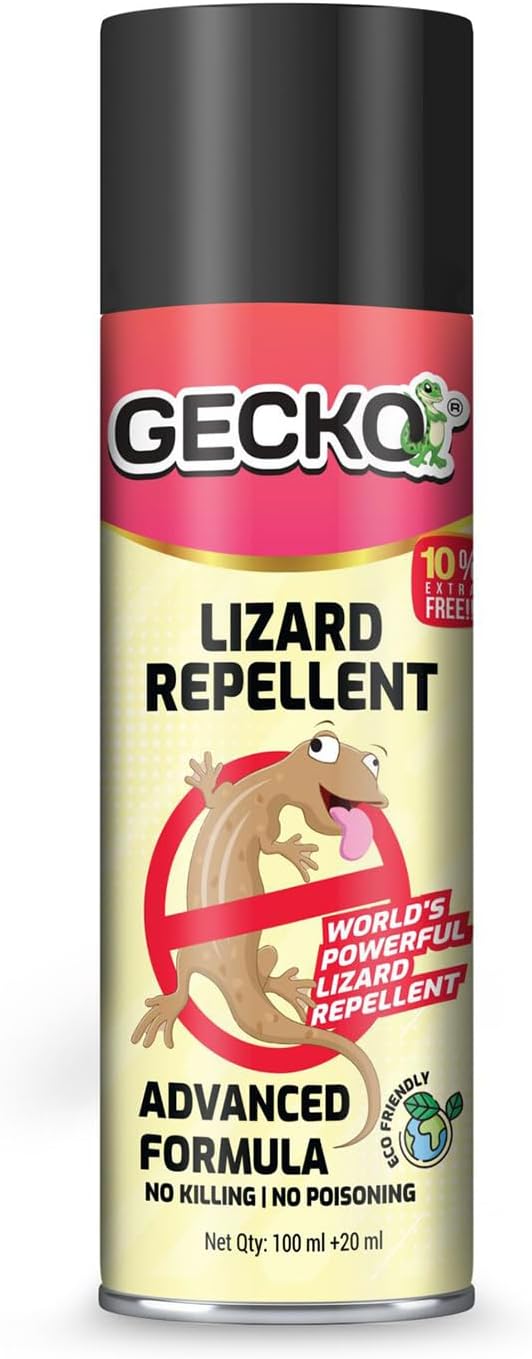 - India's First Aerosol-Based Herbal Lizard Repellent Spray | Odourless, Eco-Friendly & Safe for Home Use | Long-Lasting 60-Day Protection | Gentle Plant-Based Formula | 120ml | FORMULATION 10X