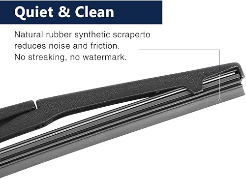 Miniatura 4 de X AUTOHAUX Juego de brazo de limpiaparabrisas trasero para Mazda CX-7 2009-2020 14 pulgadas 13.976 in